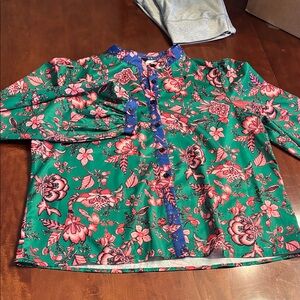 SHEIN Multicolor Floral Blouse